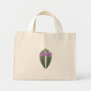Minimalistische Palmwedel-„Künstlerische“-Tasche – Mini Stoffbeutel