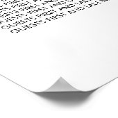 Minimalistische Pampas-Gras-Hochzeitstabelle Poster (Ecke)