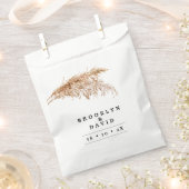 Minimalistische Pampas-Grass-Hochzeit Geschenktütchen (Ausgeschnitten)