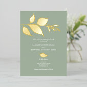 Minimalistische Partei für grünes Engagement Folieneinladung (Stehend vorne)