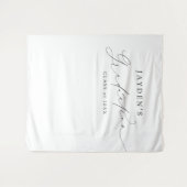 Minimalistische Partei für moderne Chic-Skripterst Wandteppich (Vorderseite (Horizontal))