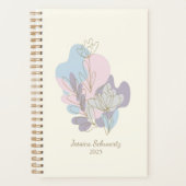 Minimalistische Pasta Abstrakte Blumenpracht Perso Planer (Vorderseite)