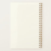 Minimalistische Pasta Abstrakte Blumenpracht Perso Planer (Rückseite)