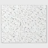 Minimalistische Pasta Rosa Grau Terrazzo Geschenk Geschenkpapier (Flach)