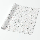 Minimalistische Pasta Rosa Grau Terrazzo Geschenk Geschenkpapier (Ungerollt)