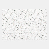 Minimalistische Pasta Rosa Grün Terrazzo Geschenk Geschenkpapier Set (Vorderseite 3)