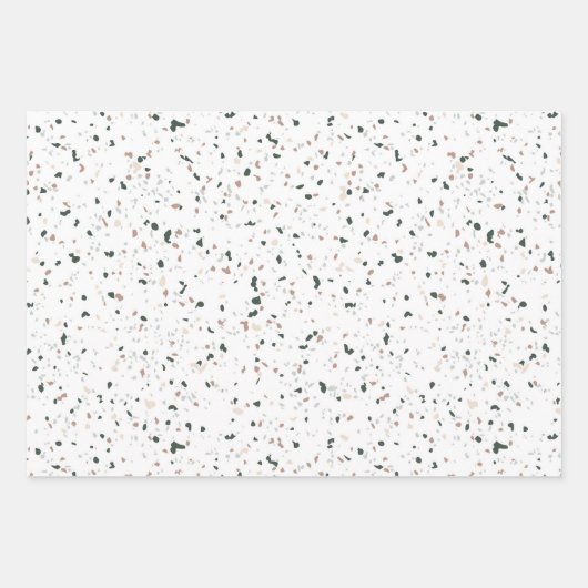 Minimalistische Pasta Rosa Grün Terrazzo Geschenk Geschenkpapier Set (Vorderseite 3)