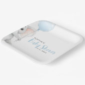 Minimalistische Pastel Elephant Babydusche Pappteller (Gewinkelt)