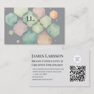 Minimalistische pastel geometrische Creative Profe Visitenkarte