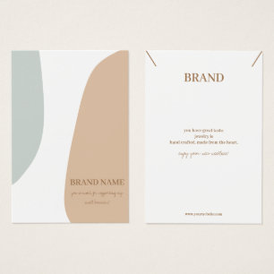 Minimalistische Pastel Juwelierkarte