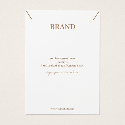 Minimalistische Pastel Juwelierkarte (Rückseite)