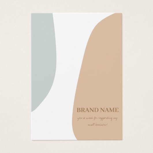 Minimalistische Pastel Juwelierkarte (Vorderseite)