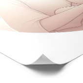 Minimalistische Pastel Mama mit Baby Poster (Ecke)