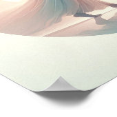 Minimalistische Pastel Mama mit Baby Poster (Ecke)