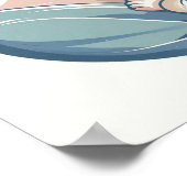 Minimalistische Pastel Mama mit Baby Poster (Ecke)