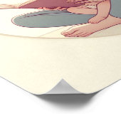 Minimalistische Pastel Mama mit Baby Poster (Ecke)