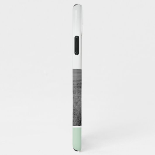 Minimalistische Pastel Minze Personalisiert Name & iPhone Hülle (Rechte Seite)