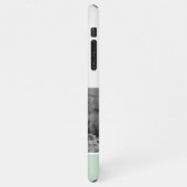 Minimalistische Pastel Minze Personalisiert Name & iPhone Hülle (Linke Seite)