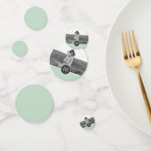 Minimalistische Pastel Minze Personalisiert Name & Konfetti (Gruppe)