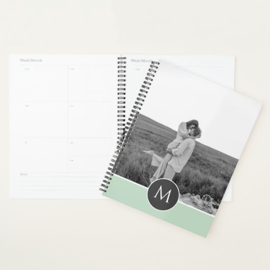 Minimalistische Pastel Minze Personalisiert Name & Planer (Anzeige)