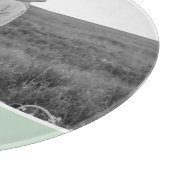 Minimalistische Pastel Minze Personalisiert Name & Schneidebrett (Ecke)