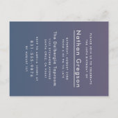 Minimalistische Pastel-Moderne - der große Vier-Oh Einladungspostkarte (Rückseite)