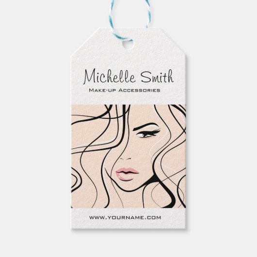 Minimalistische Pastel Peach Elegante Feminine Mak Geschenkanhänger (Vorderseite)