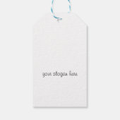 Minimalistische Pastel Peach Elegante Feminine Mak Geschenkanhänger (Rückseite)