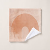 Minimalistische Pastel Rainbow Badhandtuch Set (Waschlappen)