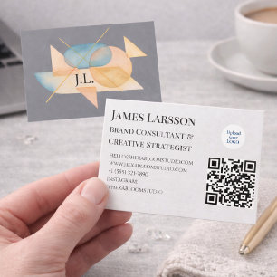 Minimalistische Pastell-Geometrie für Kreative Pro Visitenkarte