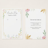 Minimalistische Pastellfarben-Vorgebläse-Karte (Vorne & Hinten)