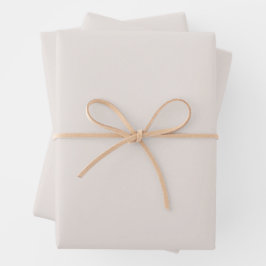 Minimalistische Pastellfarbenfrohe Creme Beige Geschenkpapier Set