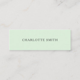 Minimalistische, pastellgrün, moderne Visitenkarte