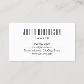 Minimalistische, pastellrosa, moderne Visitenkarte (Rückseite)