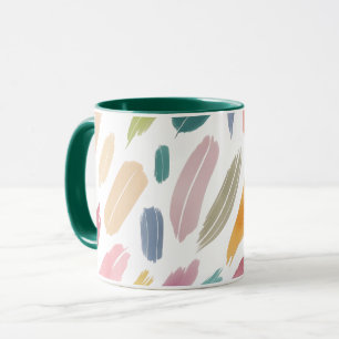 Minimalistische Pastete Abstrakt Brush Strokes Tasse