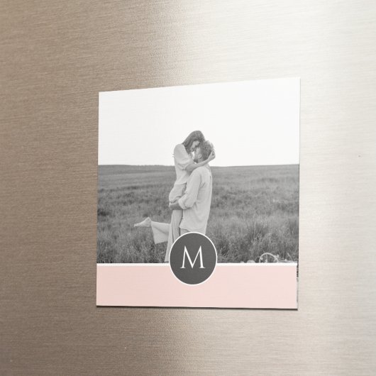 Minimalistische Pastete Rosa Personalisierter Name Magnet