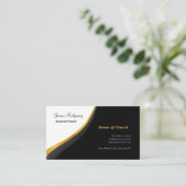 Minimalistische Pastor-Visitenkarte Visitenkarte (Stehend Vorderseite)