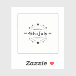 Minimalistische Patriotische Aufkleber - Retro, 4.