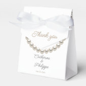 Minimalistische Pearl-Gastgeschenk Hochzeit Geschenkschachtel (Vorderseite)