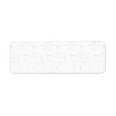 Minimalistische personalisierte Adressetiketten (Vorne)