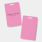 Minimalistische personalisierte, benutzerdefiniert ausweis (Vorder- & Rückseite)