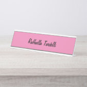 Minimalistische personalisierte, benutzerdefiniert schreibtischnamensplakette (Vorderseite )