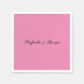 Minimalistische personalisierte, benutzerdefiniert serviette (Vorderseite)