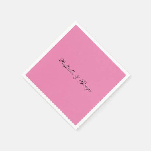 Minimalistische personalisierte, benutzerdefiniert serviette (Ecke)