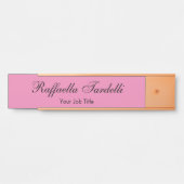 Minimalistische personalisierte, benutzerdefiniert türschild (Vorderseite )