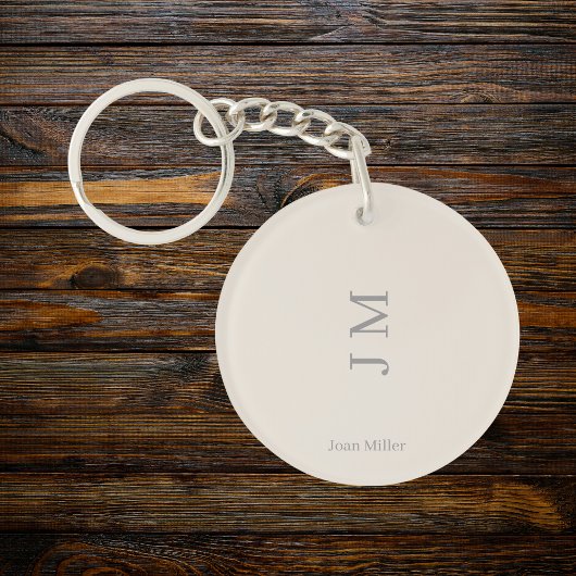 Minimalistische Personalisierte Bezeichnung und In Schlüsselanhänger