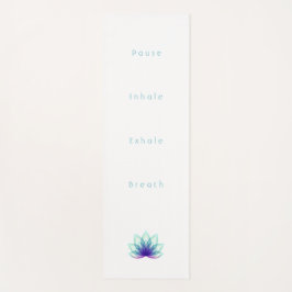 Minimalistische Personalisierte blaue Lotus-Blume Yogamatte