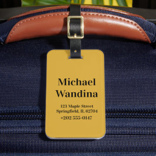 Minimalistische Personalisierte Gastgeschenke Hoch Gepäckanhänger
