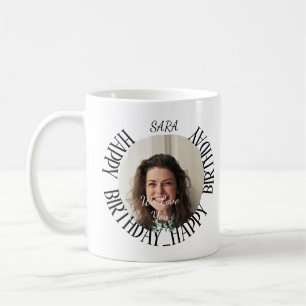 Minimalistische personalisierte Geburtstagskaffee Kaffeetasse