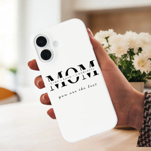 Minimalistische personalisierte Handyhülle mit Mut iPhone 16 Hülle